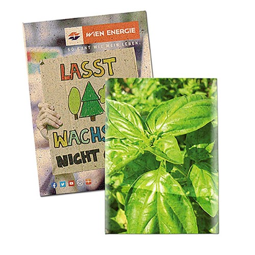 Seed-bag mini - Grass paper- Basil