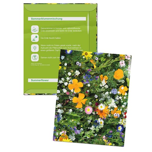 Seed-bag small - standard design - summerflower mix