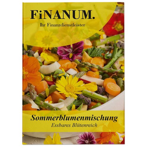 Seed-bag - edible flowers - 82 x 114 mm, recycling paper Seed-bag - edible flowers - 82 x 114 mm, recycling paper