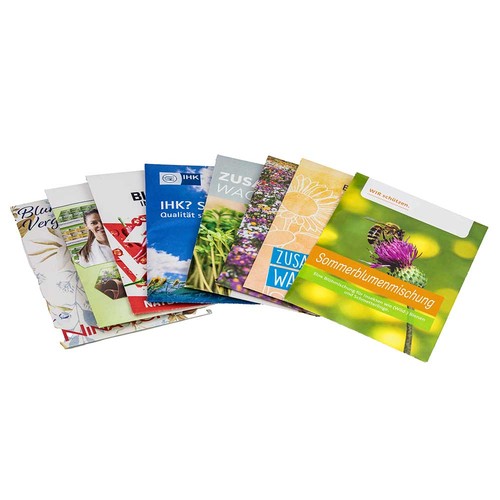 Seed-bag - edible flowers - 82 x 114 mm, recycling paper