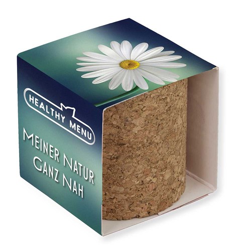 Plant-cork round with seeds - Marguerite Plant-cork round with seeds - Marguerite