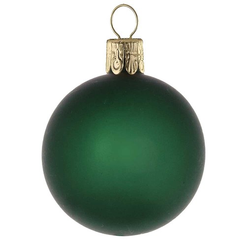 Traditional glass ball - matt-green #734