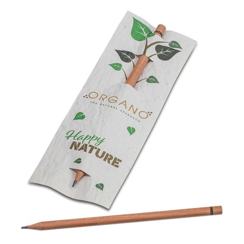 Pencil in seedpaper card - Flower mix, printing 4/4-c