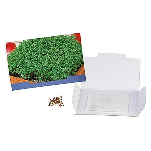 Flower-card with seeds - Cress