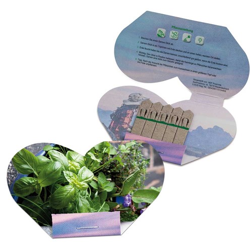 Seed-stick - heart - Herb-mixture