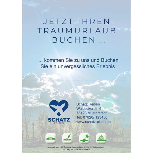 Seed-paper on A6-card - Flower Seed-paper on A6-card - Flower