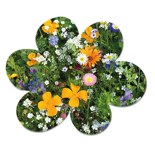 Seed-paper on A6-card - Flower Seed-paper on A6-card - Flower