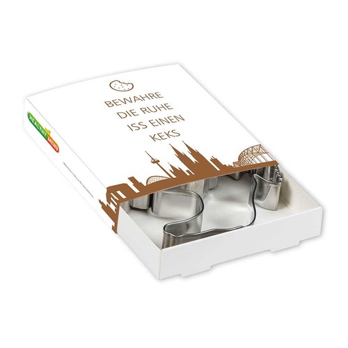 Baking-shapes in premium box - Xmas - snowman + bell