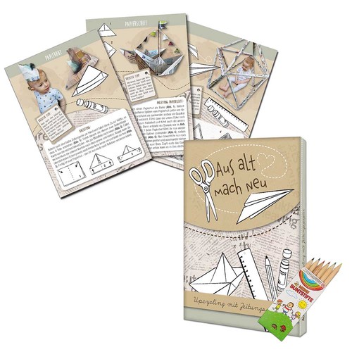 Upcycling set - Newspaper -  neutral