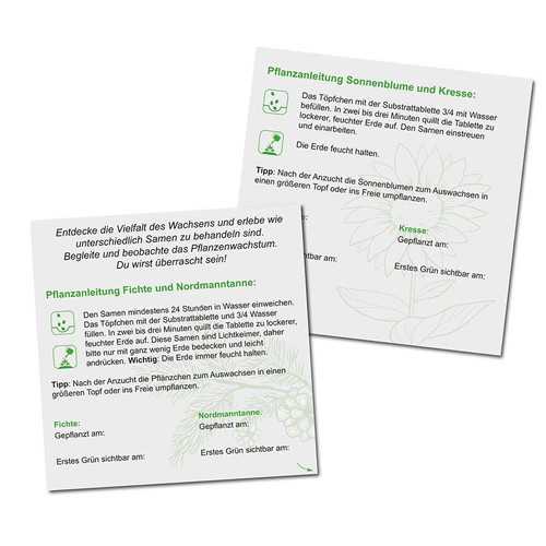 Plant-mix winter-set - with digital printing Plant-mix winter-set - with digital printing