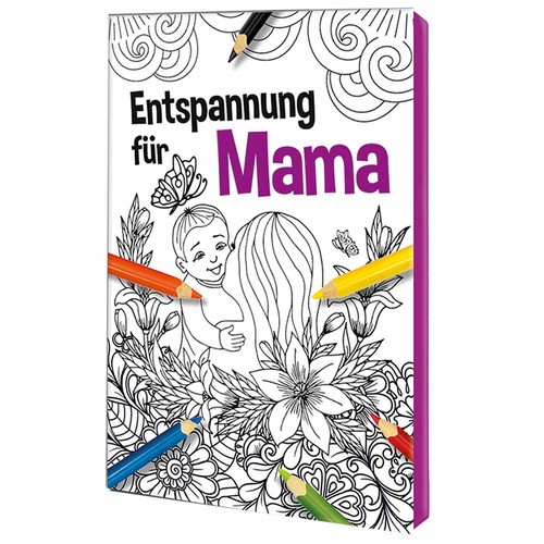 Colouring book / set A6 - relaxation for mama - Colouring set neutral Colouring book / set A6 - relaxation for mama - Colouring set neutral
