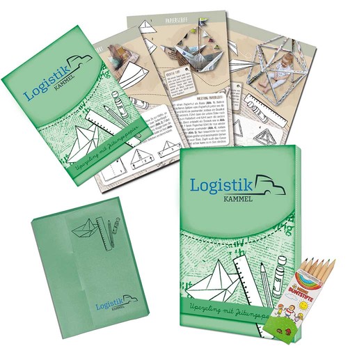 Upcycling set - Newspaper - individual 4/0-c