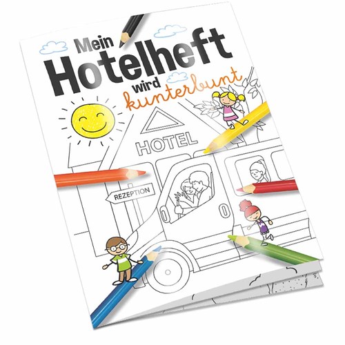 Colouring book / set A6 - Hotel - Colouring book neutral Colouring book / set A6 - Hotel - Colouring book neutral