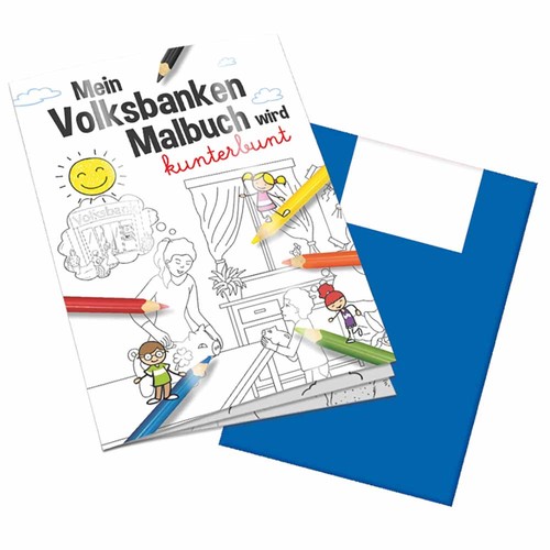 Colouring book / set A6 - Volksbanken - Colouring book neutral