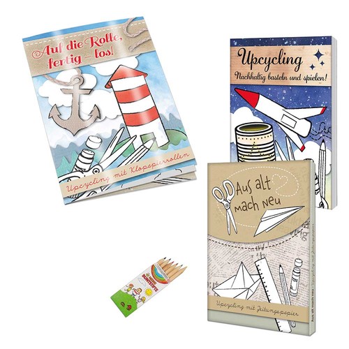 Upcycling set - Toilet paper rolls - individual 4/0-c Upcycling set - Toilet paper rolls - individual 4/0-c