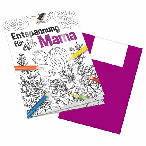 Colouring book / set A6 - relaxation for mama - Colouring book neutral