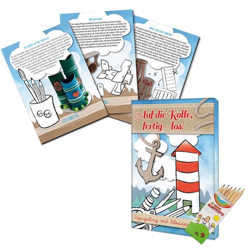 Upcycling set - Toilet paper rolls - neutral