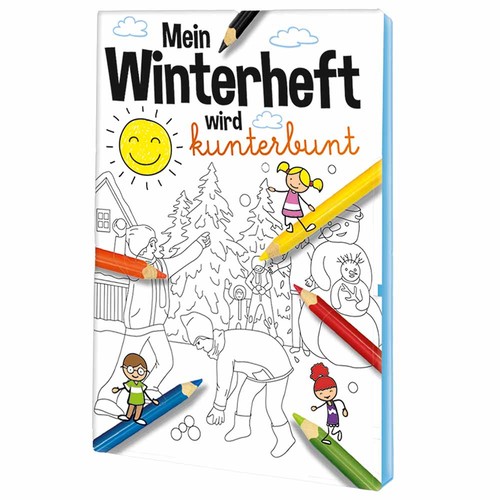 Colouring book / set A6 - Winter - Colouring set neutral Colouring book / set A6 - Winter - Colouring set neutral