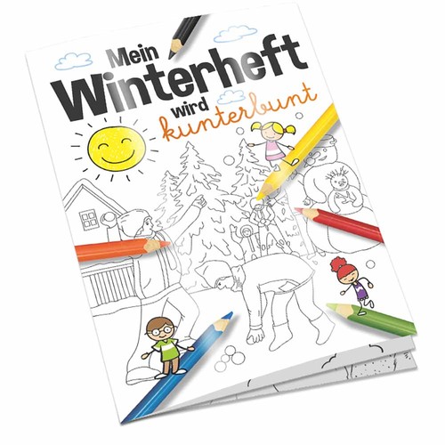 Colouring book / set A6 - Winter - Colouring set neutral Colouring book / set A6 - Winter - Colouring set neutral