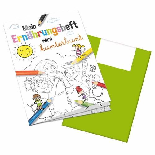 Colouring book / set A6 - Nutrition - Colouring book neutral