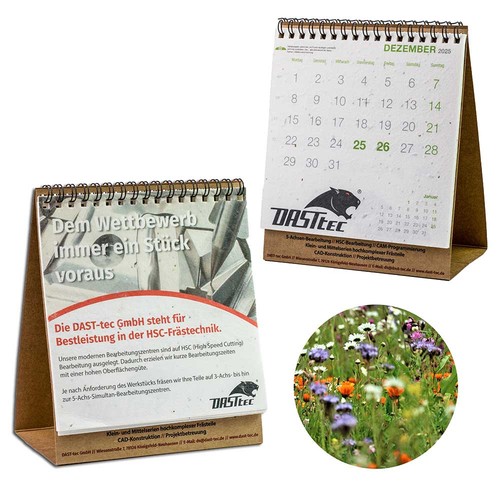 Seed paper desk calendar - Wildflower mix