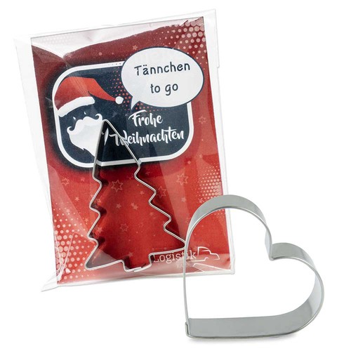 Baking-shape in bag - winter - Heart