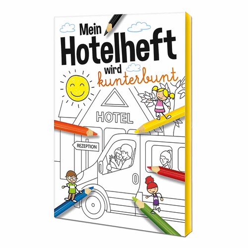 Colouring book / set A6 - Hotel - Colouring set neutral Colouring book / set A6 - Hotel - Colouring set neutral