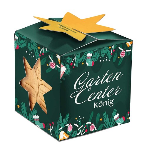 Plant-wood maxi star-box with seeds - chives Plant-wood maxi star-box with seeds - chives