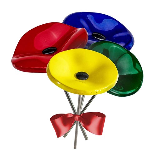 Handmade glass flower - Easter - green Handmade glass flower - Easter - green