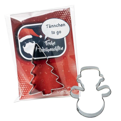 Baking-shape in bag - winter - snowman