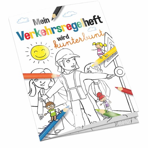 Colouring book / set A6 - traffic - Colouring set neutral Colouring book / set A6 - traffic - Colouring set neutral