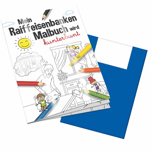 Colouring book / set A6 - Raiffeisenbanken - Colouring book neutral