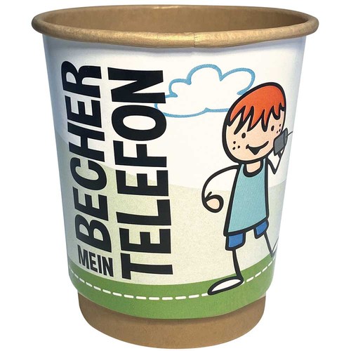 Paper cup telephone - Standard - without printing Paper cup telephone - Standard - without printing