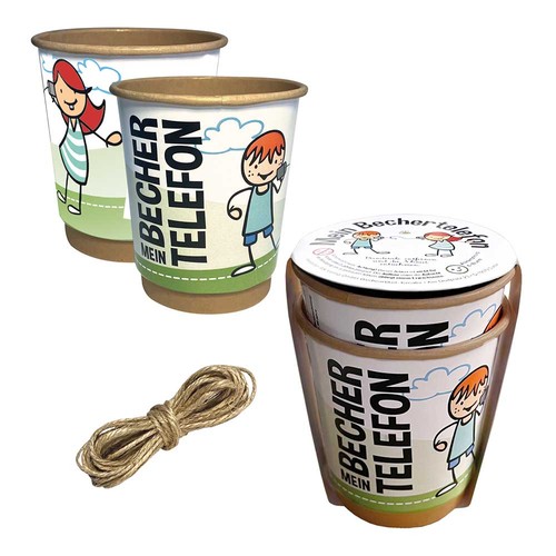 Paper cup telephone - Standard - without printing Paper cup telephone - Standard - without printing