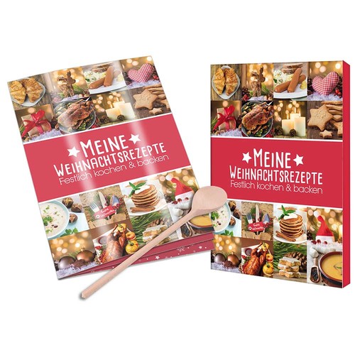 Recipe Book Set - Christmas - Set - individual - digital printing 4/0-c Recipe Book Set - Christmas - Set - individual - digital printing 4/0-c