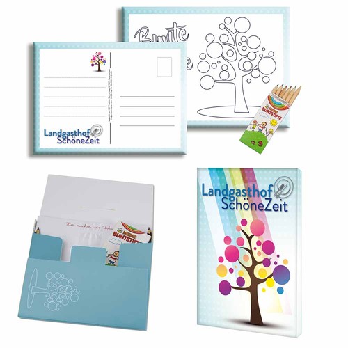 Postcard Set - individual - digital printing 4/0-c