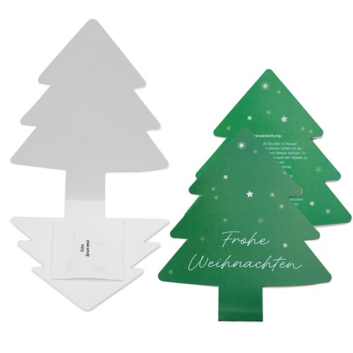 Folding card fir tree - Neutral