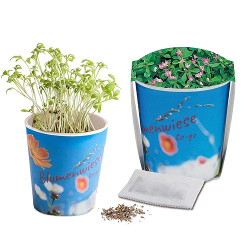 Flower meadow to-go - Persian clover - Custom print 4/0-c