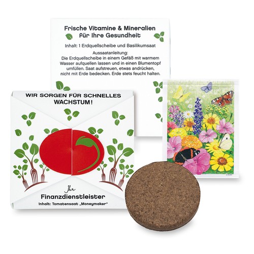 Closure – Oval Seed Card - Forget-me-not Closure – Oval Seed Card - Forget-me-not
