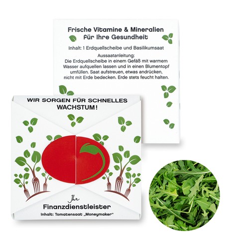 Closure – Oval Seed Card - Arugula