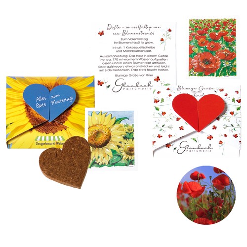 A Heart for… Seed Card - Poppy