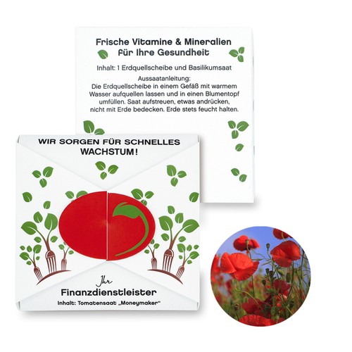 Closure – Oval Seed Card - Poppy