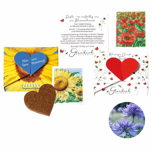 A Heart for… Seed Card - Cornflower