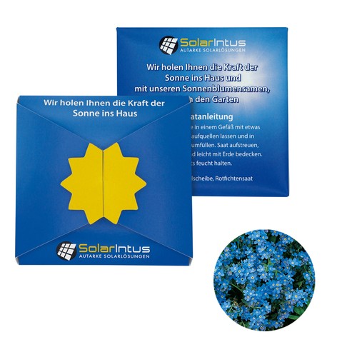 Closure – Star Seed Card - Forget-me-not