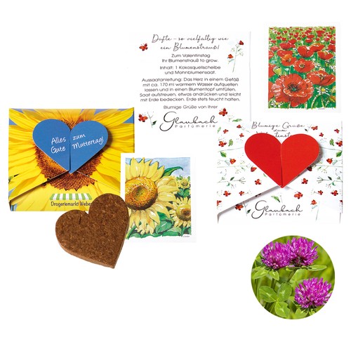 A Heart for… Seed Card - Meadow clover