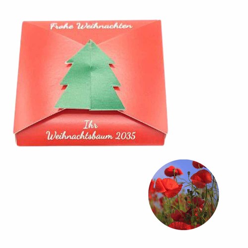Closure – Fir Tree Seed Card - Poppy