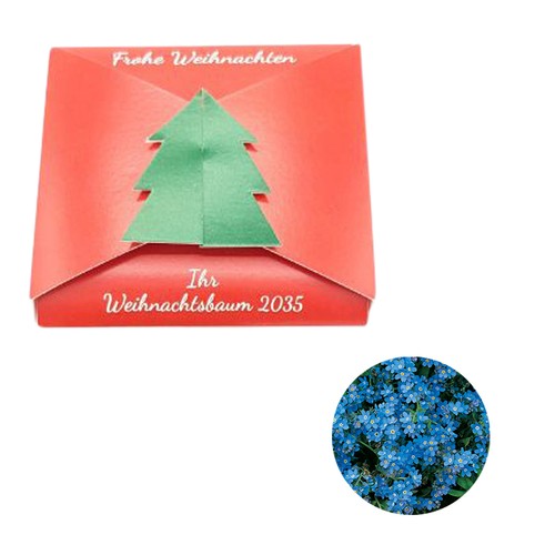 Closure – Fir Tree Seed Card - Forget-me-not
