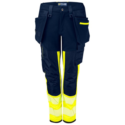 6543 PANTALON STRETCH FEMME EN ISO 20471 CLASSE 1, Projob, SquareNuts - Mataro Advice srl