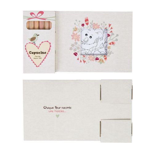 KIT COLORIAGE 6 CRAYONS 8,7 - 9