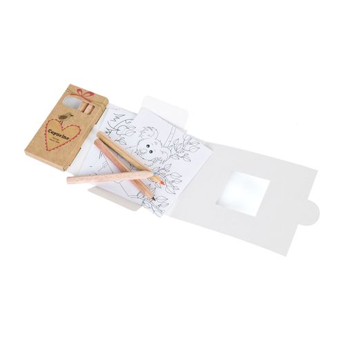 KIT COLORIAGE 6 CRAYONS 8,7 - 4